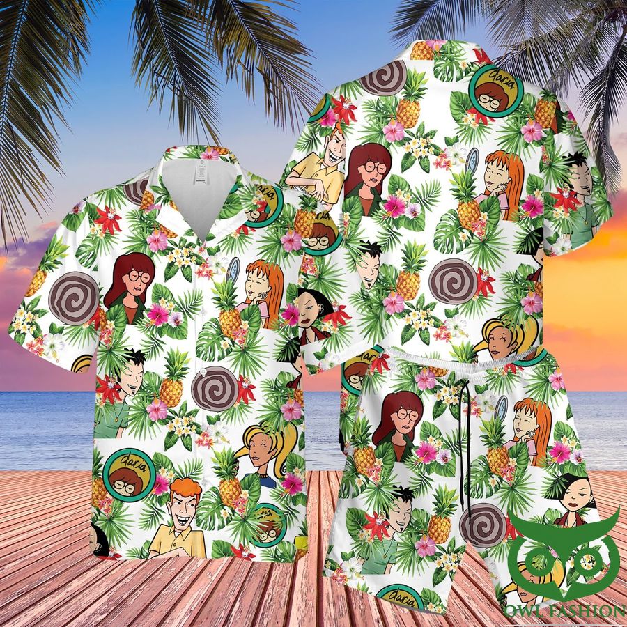 Daria Comedy Aloha Hawaiian Shirt Shorts
