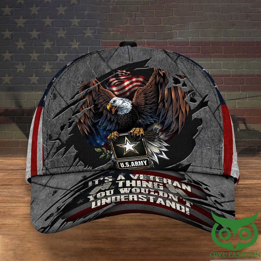 Eagle US Army Classic Cap It's A Veteran Thing You Wouldn't Understand USA Flag Army Veteran Cap