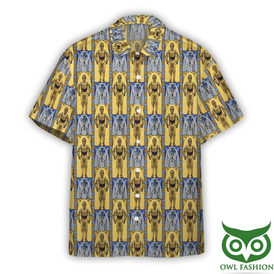 3D Star Wars C3PO AND R2D2 Custom Hawaiian Shirt