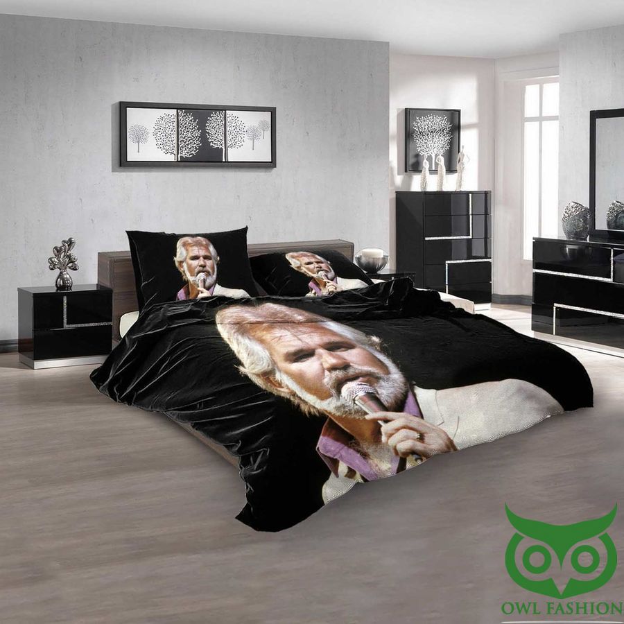 Famous Person Kenny Rogers 3D Bedding Set