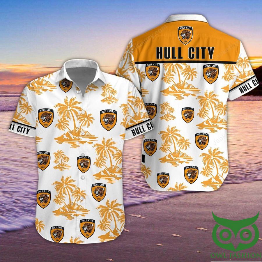 Hull City Button Up Shirt Hawaiian Shirt