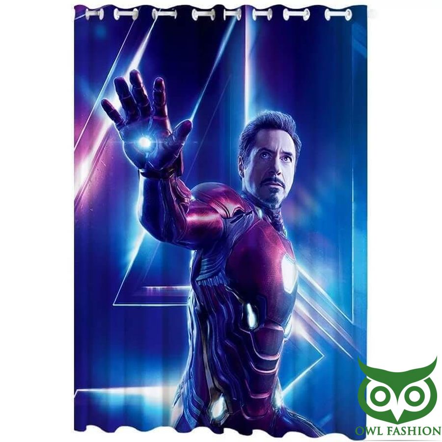 18 Avengers Endgame Tony Stark 3D Printed Window Curtain