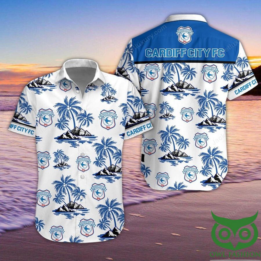 Cardiff City F.C Button Up Shirt Hawaiian Shirt