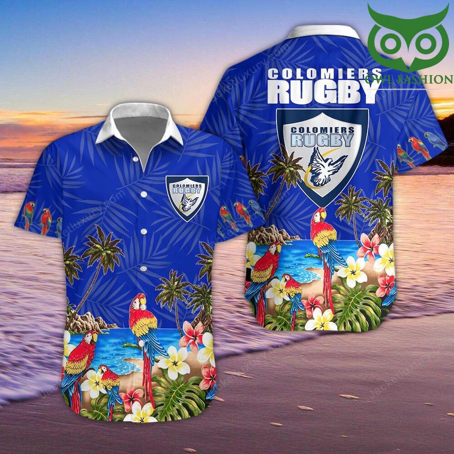 Colomiers rugby Hawaiian Shirt Hawaiian Shirt Shortsleeve summer
