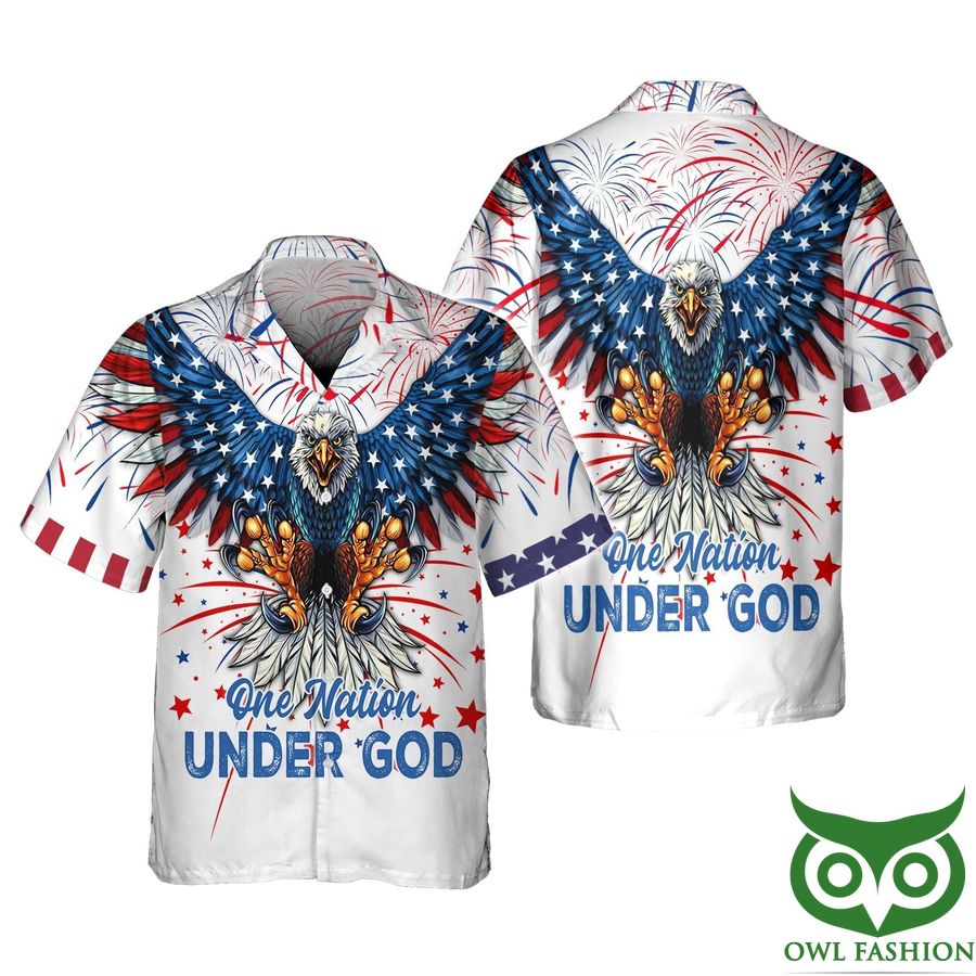12 Independence Day Is Coming Ealge One Nation Under God 3D Shirt