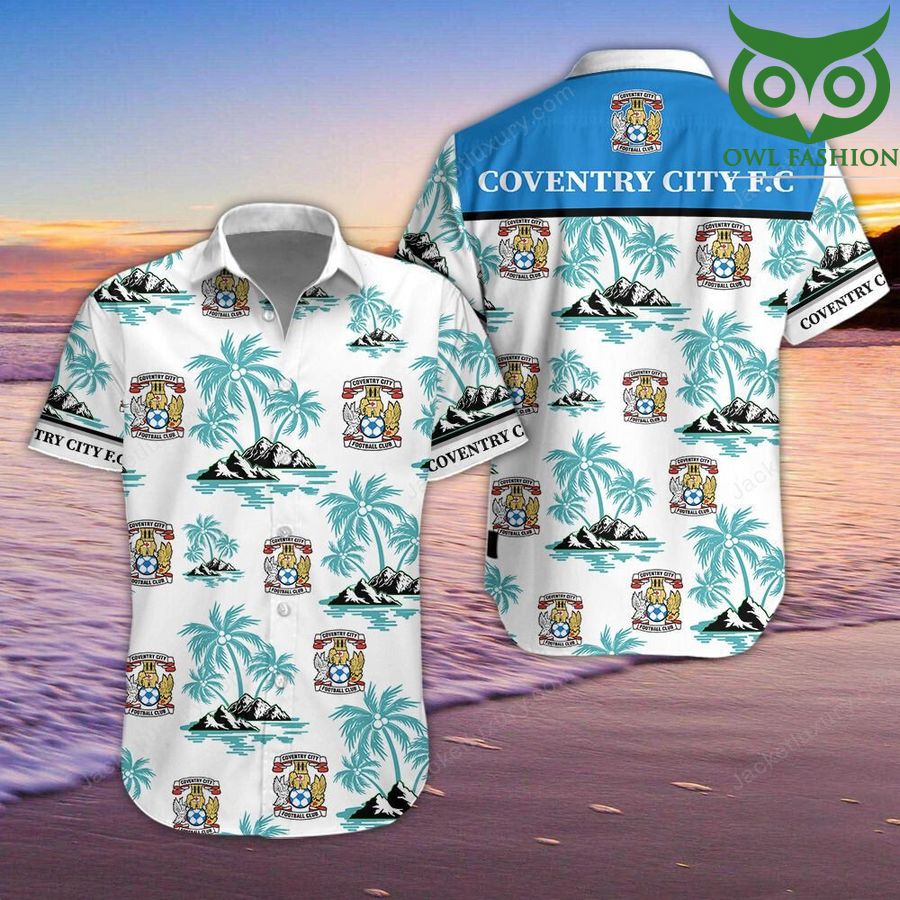 EFL Championship Coventry City F.C Hawaiian Shirt Summer Shirt 