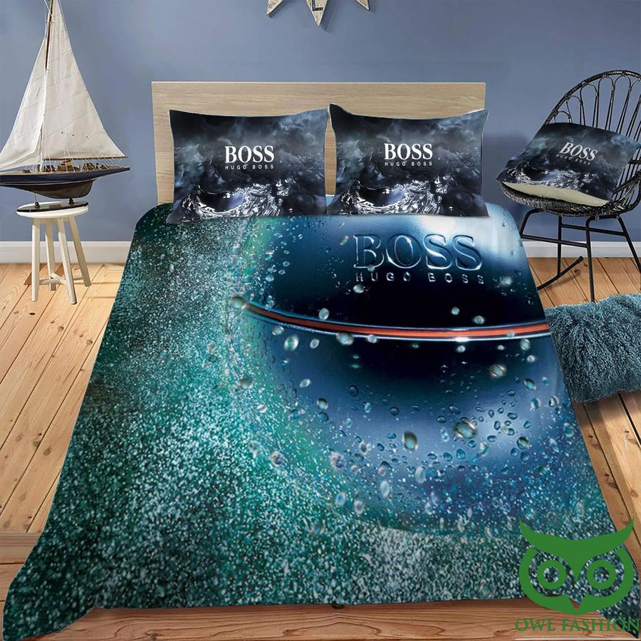 Hugo Boss Blue Duvet Cover Bedding Set