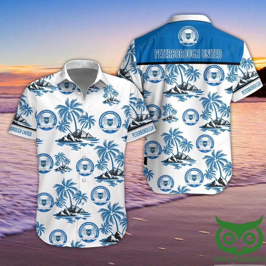 Peterborough United F.C Button Up Shirt Hawaiian Shirt