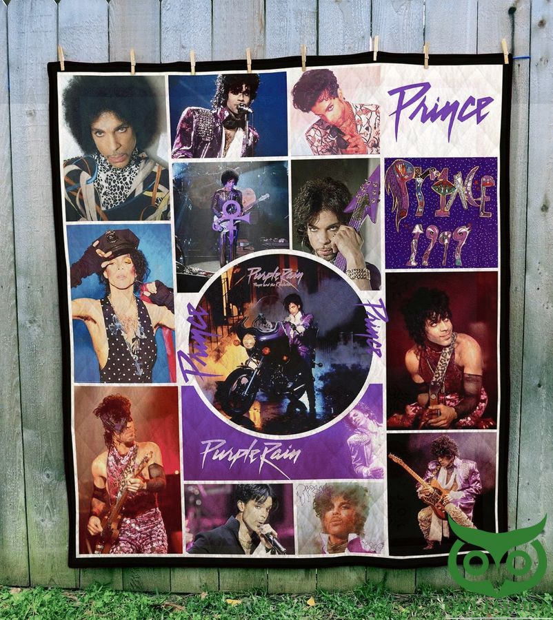 The Artist Prince Styles Center Outfit Around Quilt Blanket