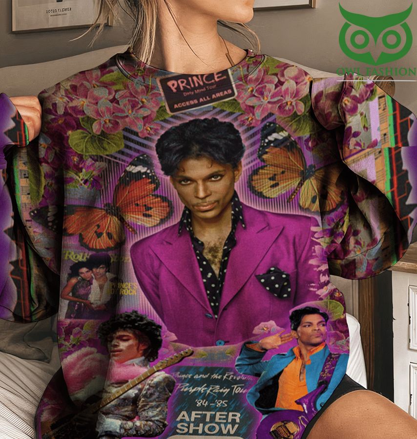 The Artist PRINCE after show Unisex All Over Print Cotton Sweatshirt 