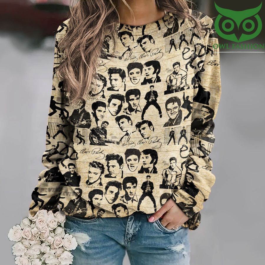 The King band vintage Unisex All Over Print Cotton Sweatshirt 