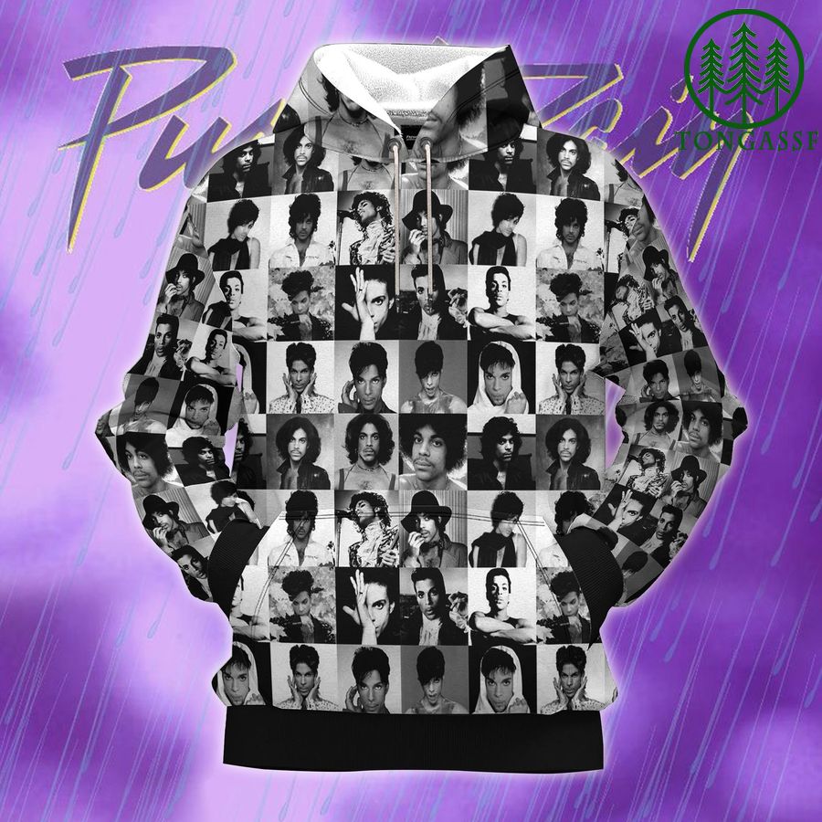 64 The Artist PRINCE band black and white retro 3d Hoodie
