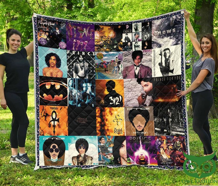 The Artist Prince Grid Album Covers Famous Quilt Blanket