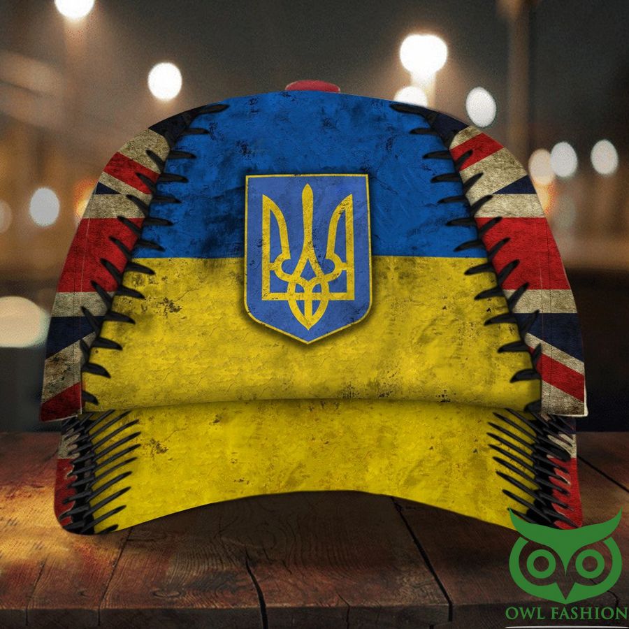 Ukraine Classic Cap Old Vintage UK Flag Trident Ukraine Merch Support Ukrainian