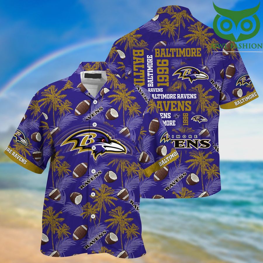 Baltimore Ravens NFL Summer Customized Hawaiian Shirt