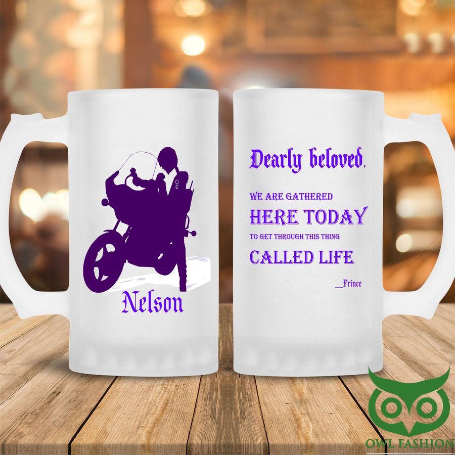 Personalized The Artist Prince Frosted Beer Mug