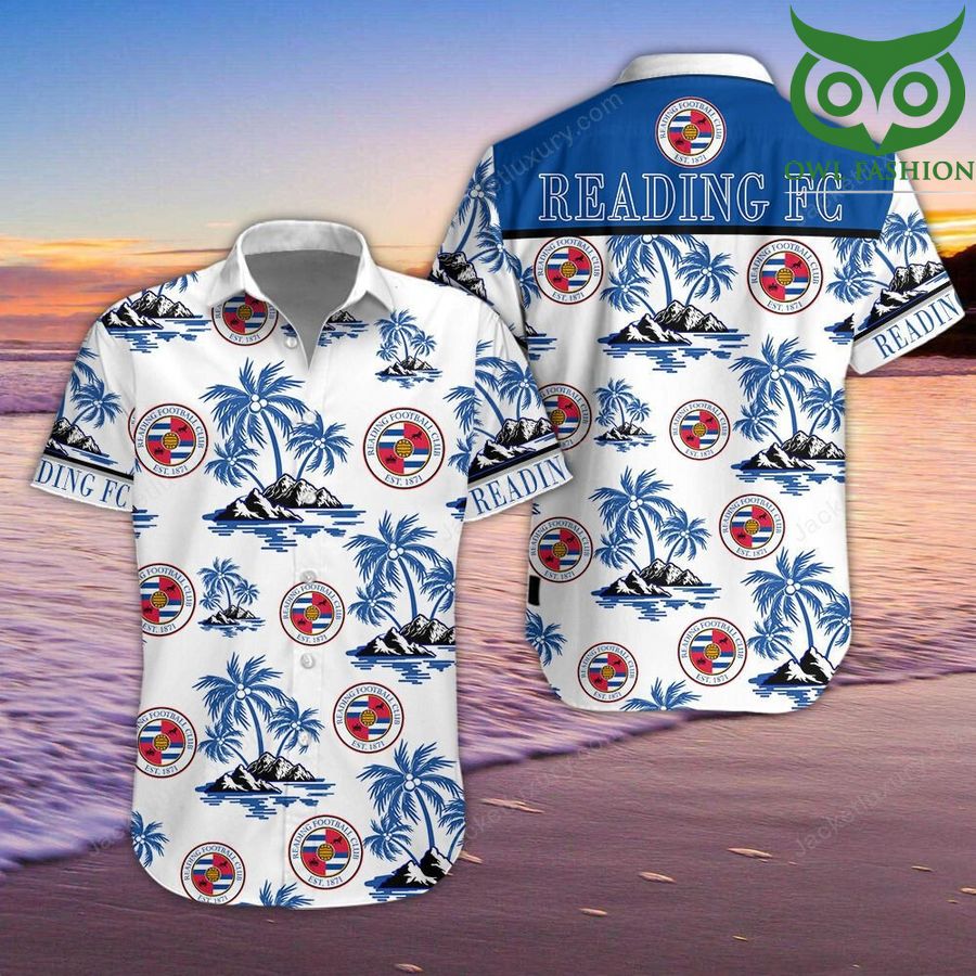 EFL Championship Reading F.C Hawaiian Shirt Summer Shirt