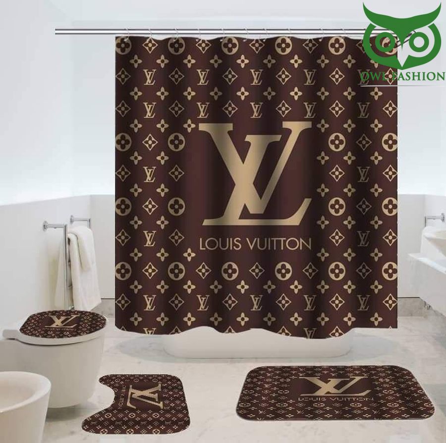 Louis Vuitton Luxury 2 waterproof house and room decoration shower window curtains