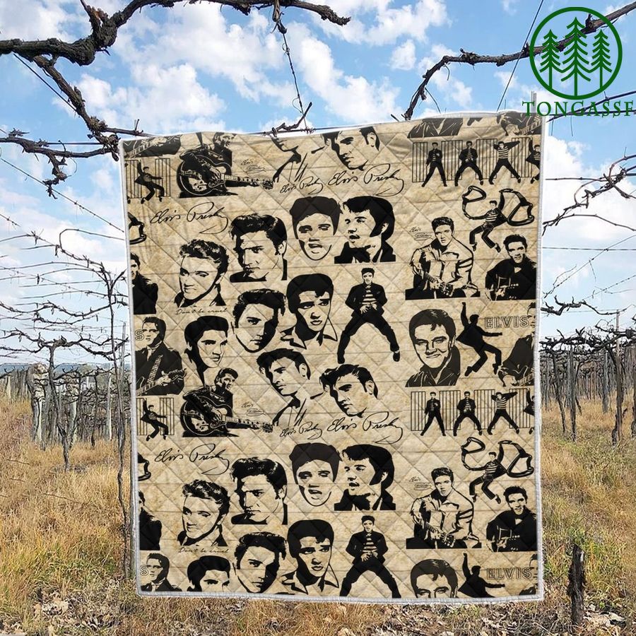 7 The King Elvis Presley vintage Quilt Blanket
