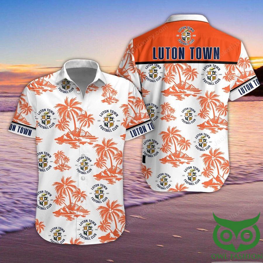 Luton Town F.C Button Up Shirt Hawaiian Shirt