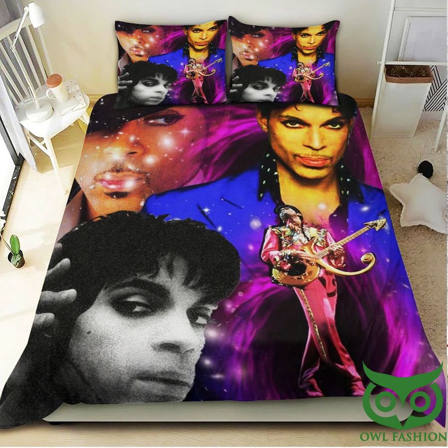 The Artist Prince Different Stages Performances Bedding Set
