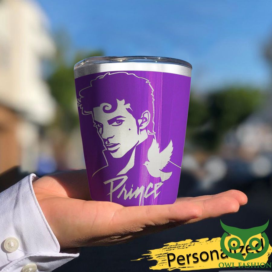 140 Personalized The Artist Prince Purple Gray Stainless Steel Tumbler