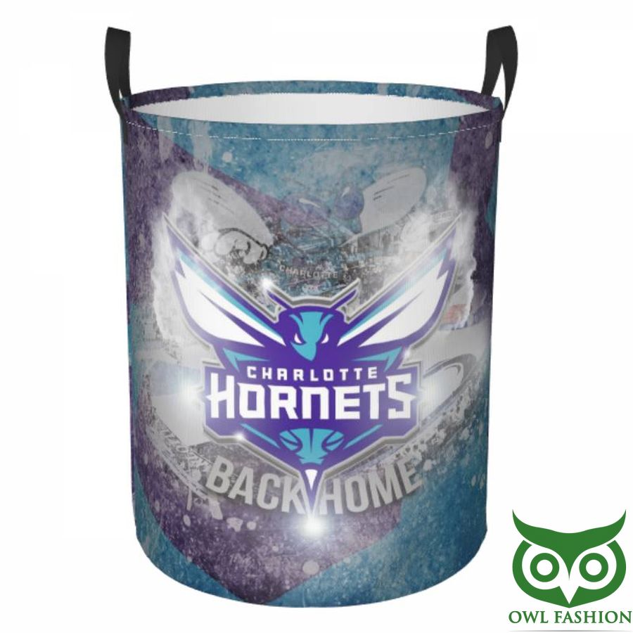 Charlotte Hornets Circular Hamper Smoke Like Laundry Basket