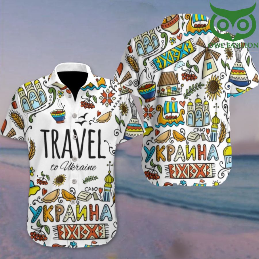 Travel To Ukraine Hawaii Shirt Summer Vacation Ukrainian Clothing Merch