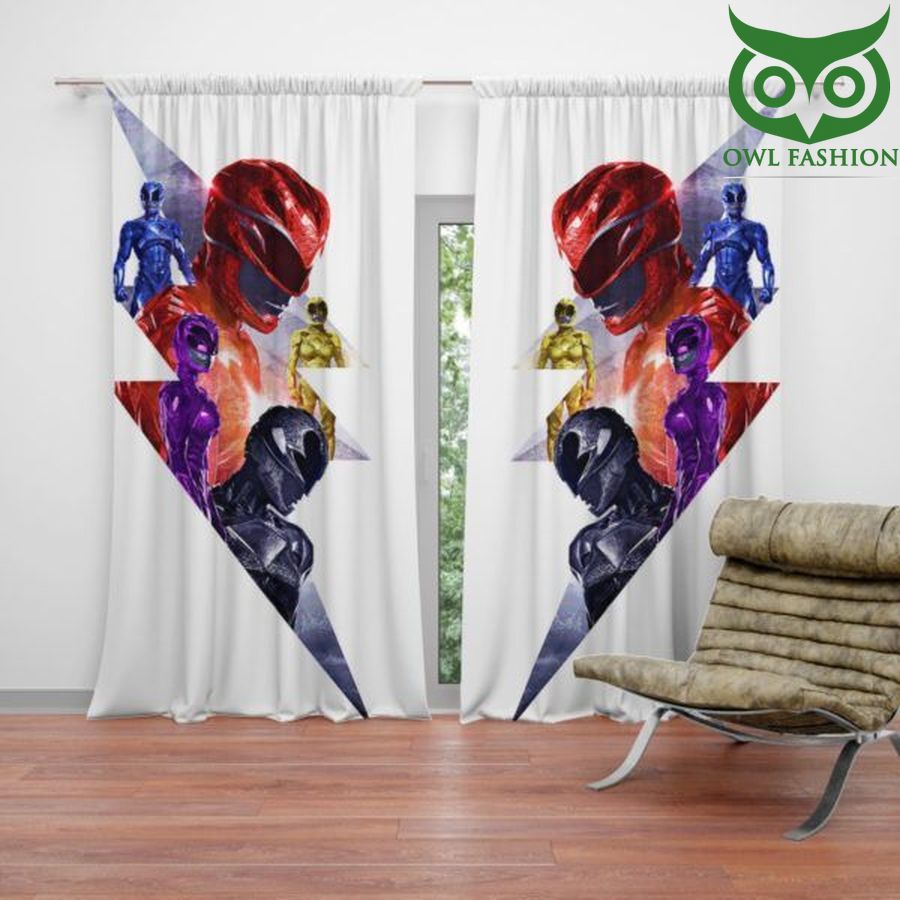 16 Power Rangers 5 Movie Themed waterproof house and room decoration shower window curtains