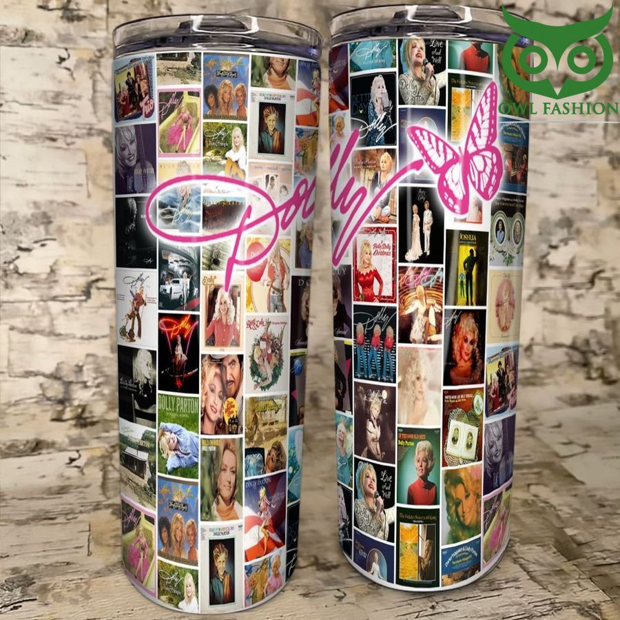 The Queen of Country Dolly Skinny Tumbler cup