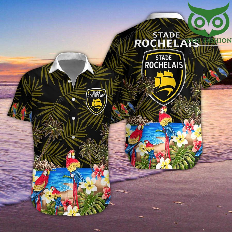 Stade Rochelais Hawaiian Shirt Hawaiian Shirt Shortsleeve summer