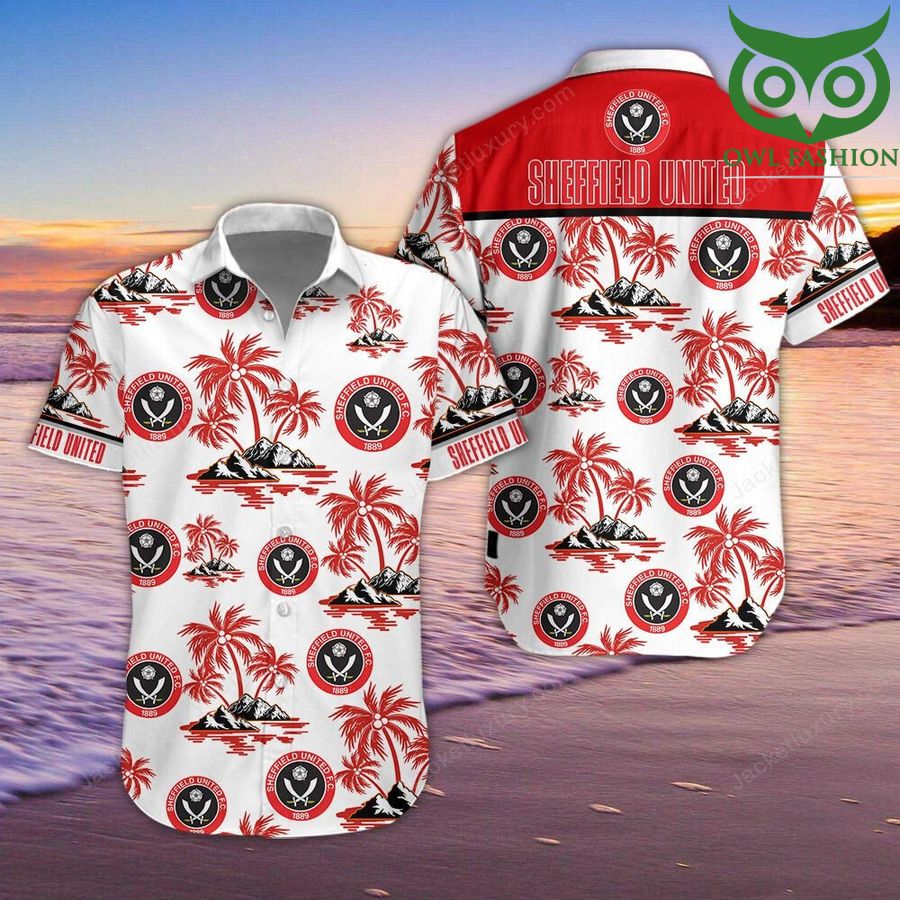 EFL Championship Sheffield United F.C Hawaiian Shirt Summer Shirt 