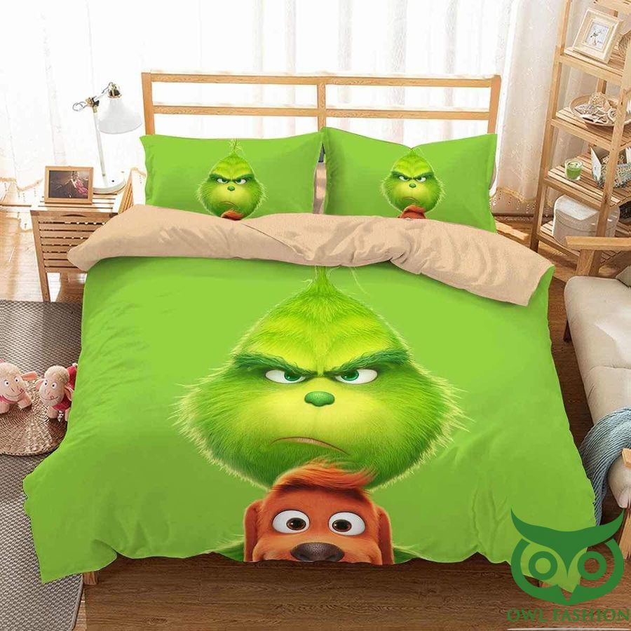 The Grinch Bright Green Bedding Set