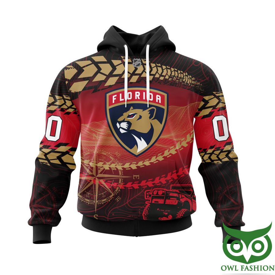 Custom Name Number Florida Panthers NHL Off Road Style 3D Shirt