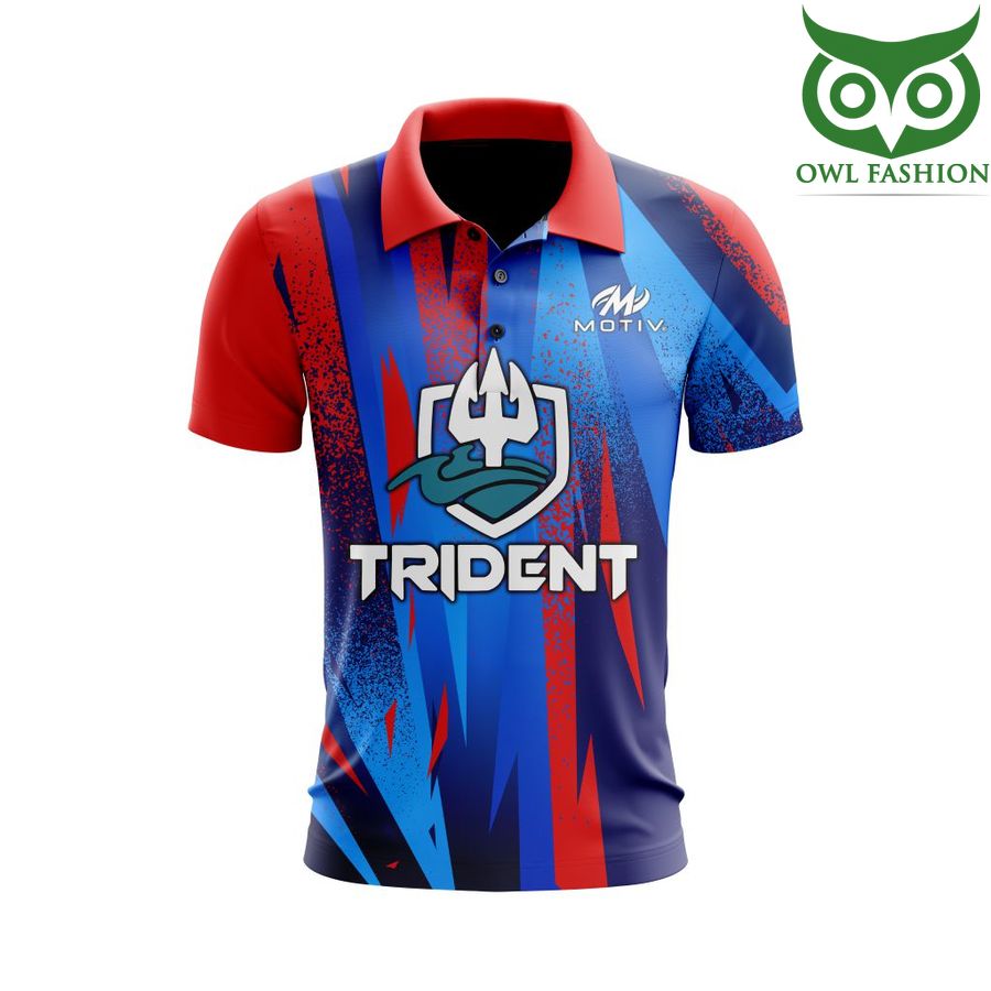 Motiv Trident Odyssey Bowling Polo Jersey 3D Shirt