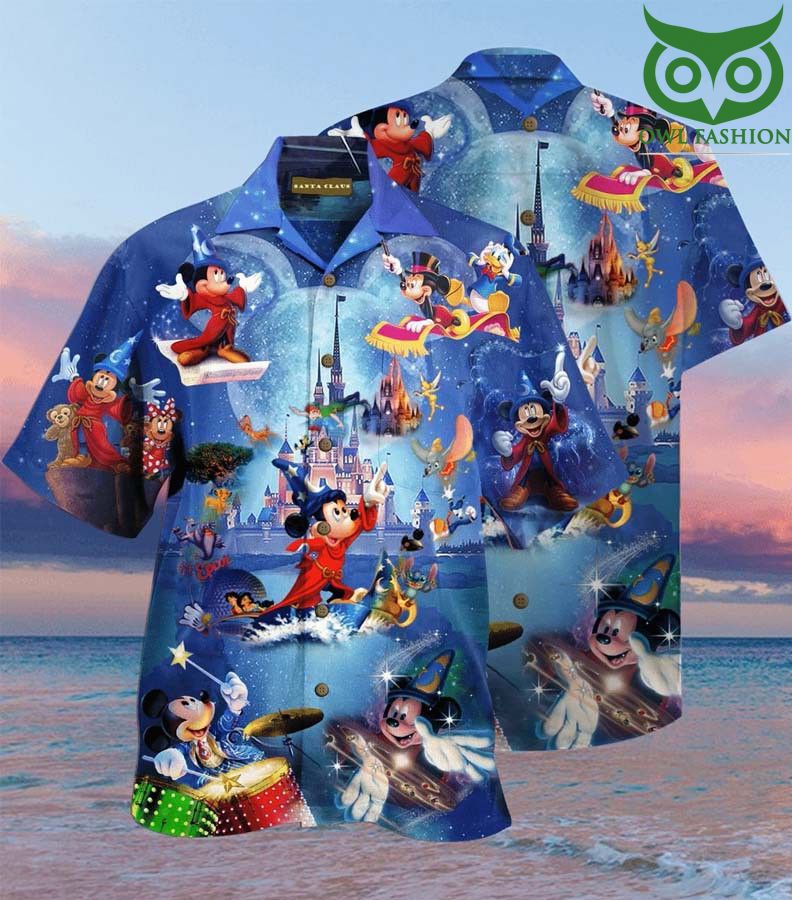 Disney wonderful worlds Mickey magic Hawaiian Shirt