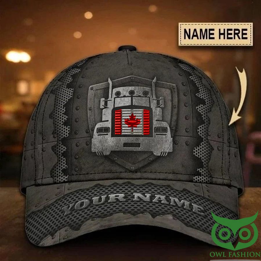 Personalized Canadian Truck Driver Classic Cap Honoring Truckers Gift Ideas For Men