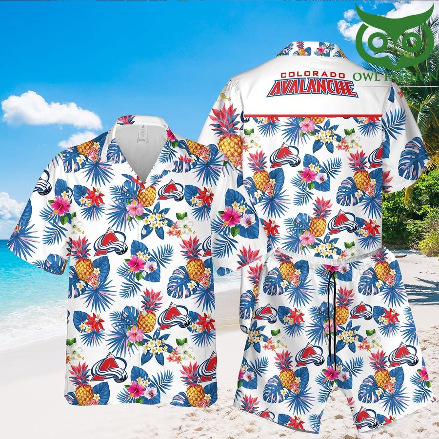 Colorado Avalanche 3D Hawaiian Shirt Shorts aloha summer