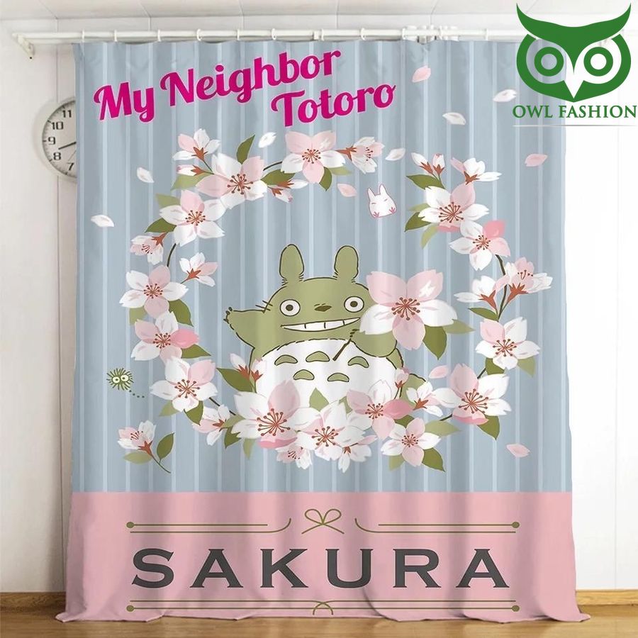 My Neighbor Totoro 3d Printed Window shower curtain set waterproof room decoration