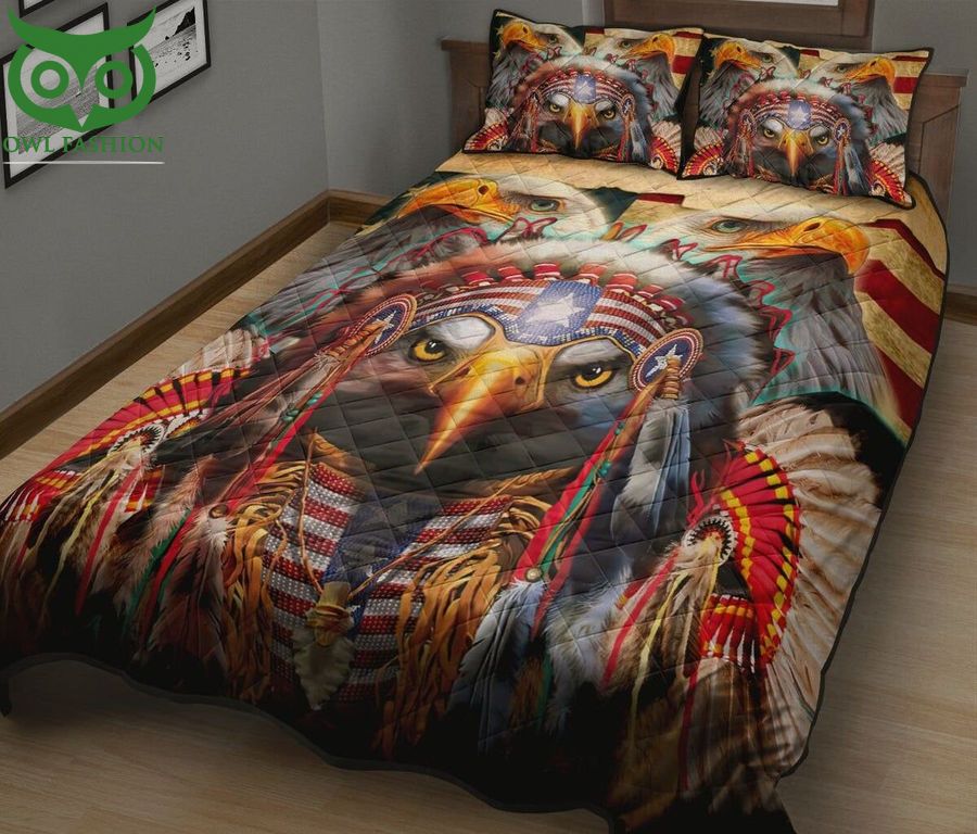 Native American Eagle Feathers Bedding Set
