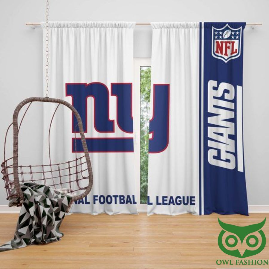 31 NFL New York Giants Team Logo Window Curtain