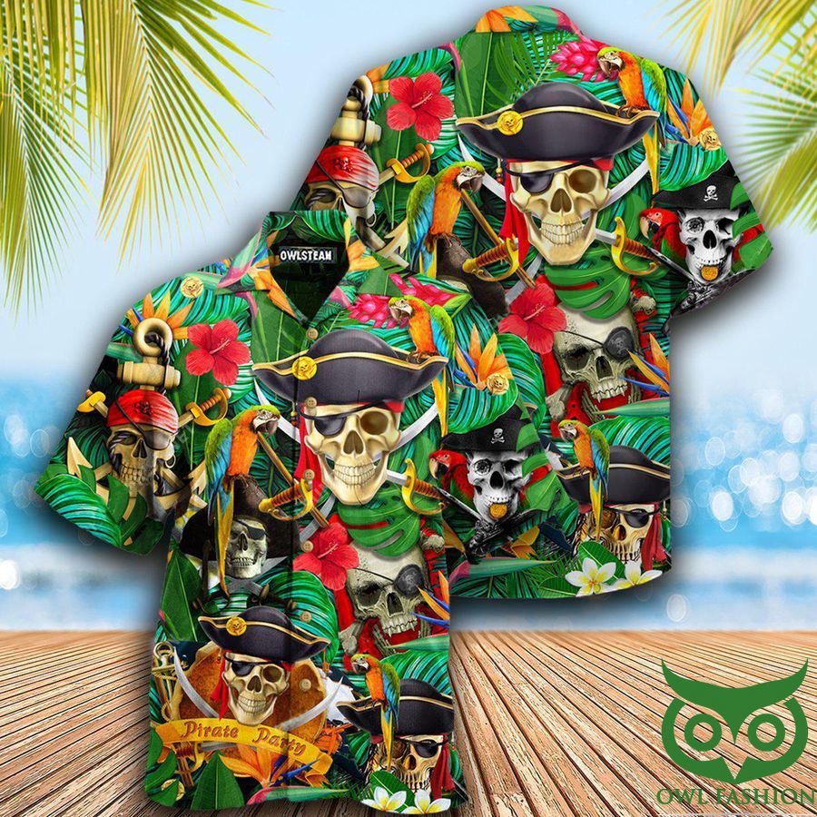 Skull Pirates Make Ledgends Edition Hawaiian Shirt - Owl Fashion Shop