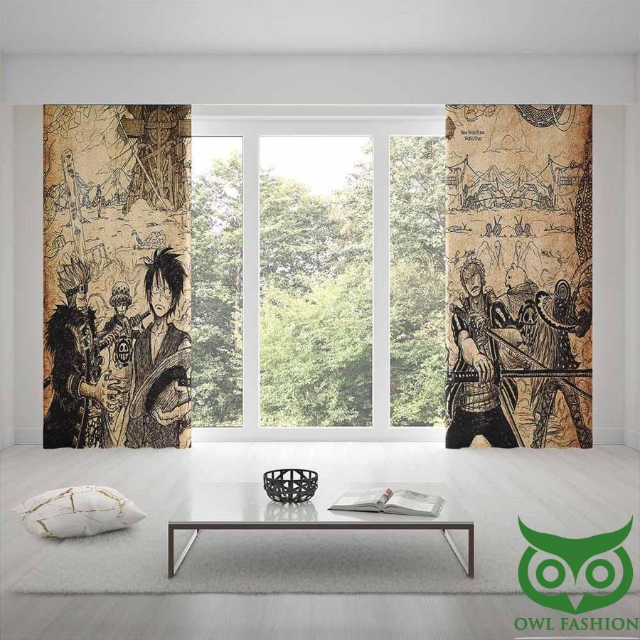 9 Sketch One Piece Old Style Window Curtain