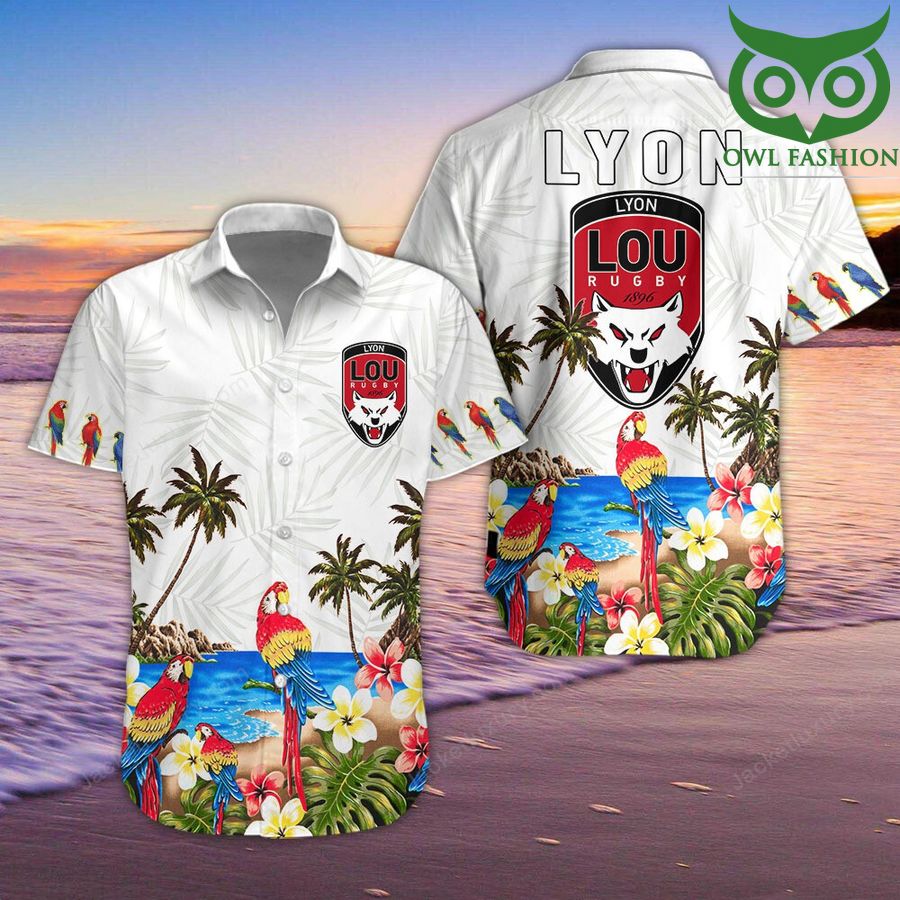 62 Lyon OU Hawaiian Shirt Hawaiian ShirtShort sleeves summer