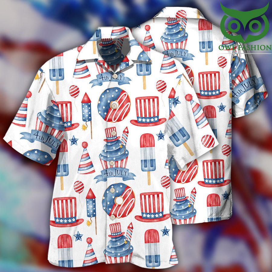 12 Independence day art style Hawaiian Shirt