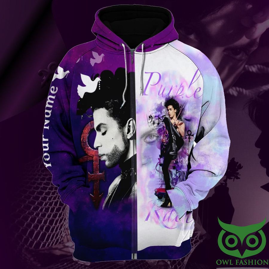 25 Personalized The Artist Purple Prince Image 3D Hoodie