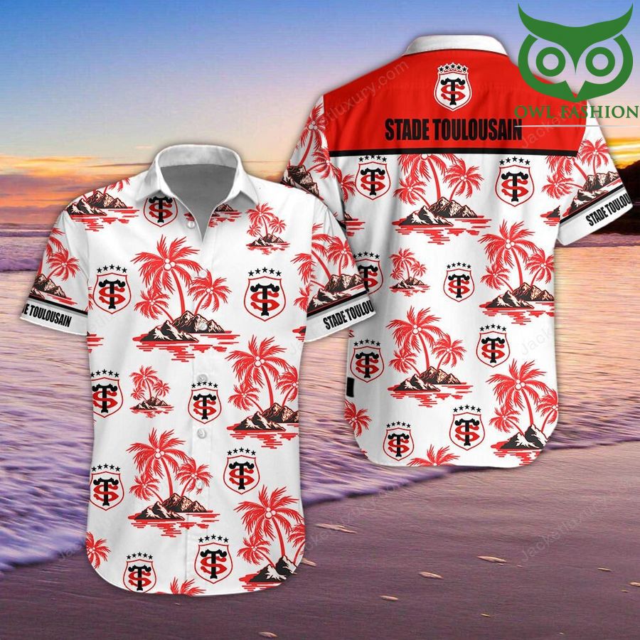 40 Stade Toulousain Hawaiian Shirt Hawaiian Shirtsummer button up