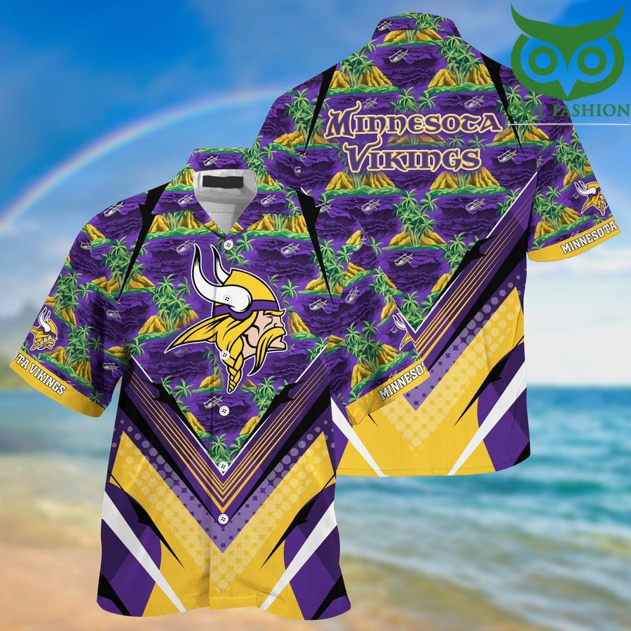 167 Minnesota Vikings Tropical Summer Hawaiian Shirt