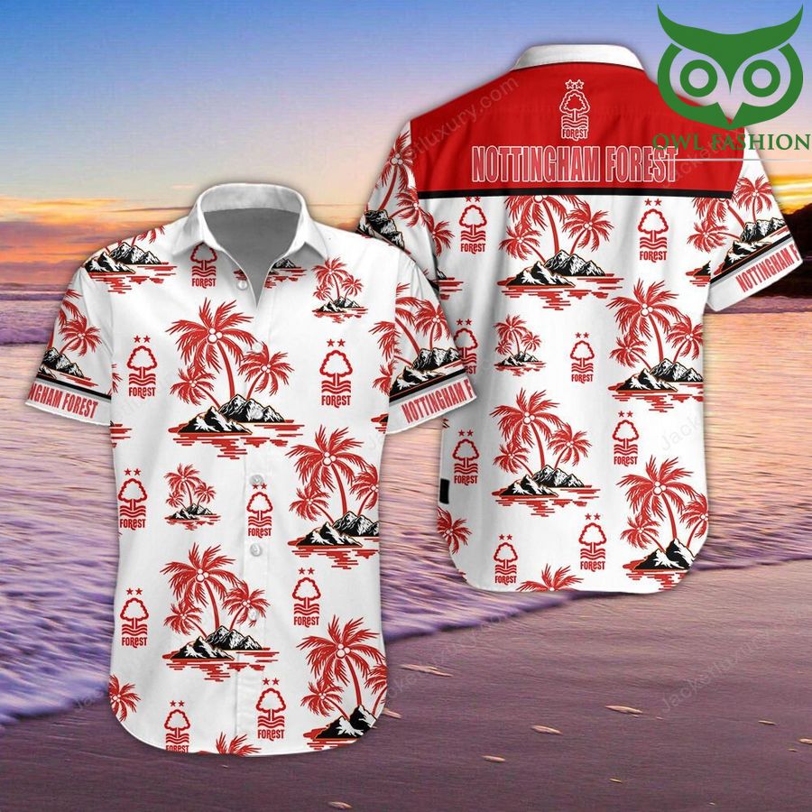 EFL Championship Nottingham Forest F.C Hawaiian Shirt Summer Shirt