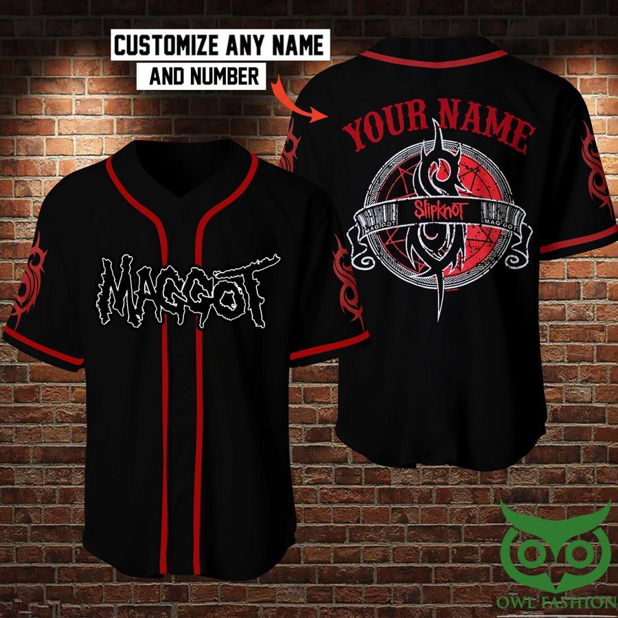124 Maggot Slipknot Custom Name Baseball Jersey Shirt